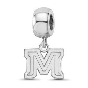 Sterling Silver Montana State University XS Dangle Bead Charm